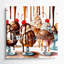 «Desserts Sundae», art mural sur toile blanche-120512114