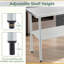 Établi en acier inoxydable robuste 24 x 60 - Corrosion sous la tablette réglable pour divers environnements-1449041043