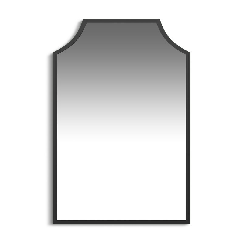 Simone Metal Arch Mirror, Black