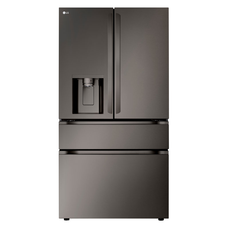 Lg 29 Cu. Ft. Smart Standard-Depth Max 4-Door French Door Refrigerator With Full-Convert Drawer, Black