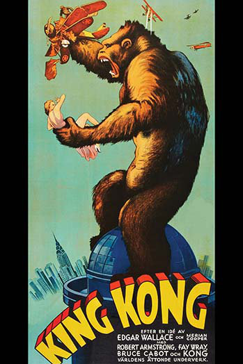 Très grand kong-impression publicitaire, H 36 po x l 24 po x P 1,5 po
