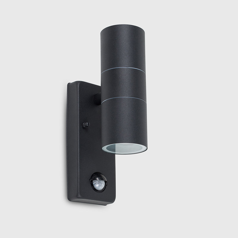 Baze 2 - Bulb Outdoor Armed Sconce, Metallic, No Bulb