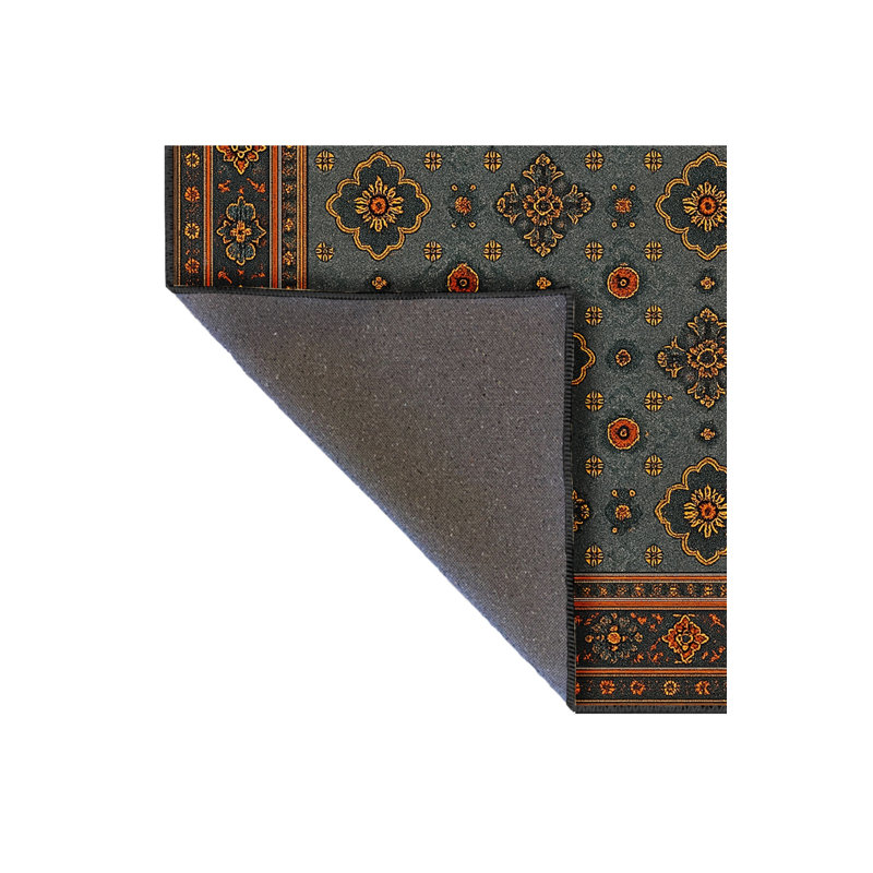 Tapis gris tissé traditionnel Mosso, 6'7" x 9'10"
