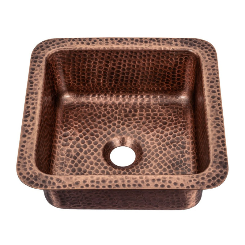 Glasgow Hand Hammered 12" L x 12" W Kitchen Sink