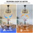 20'' Ceiling Fan With Light Kit With Led Light And App Control
