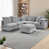 Tissu gris sélectionné