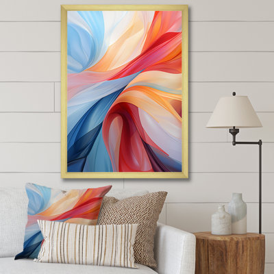 «Blue Red Fractal Spiral II», reproduction sur toile