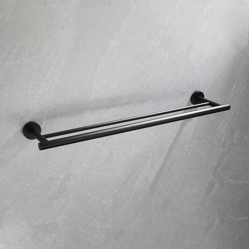 Porte-serviettes, Noir mat