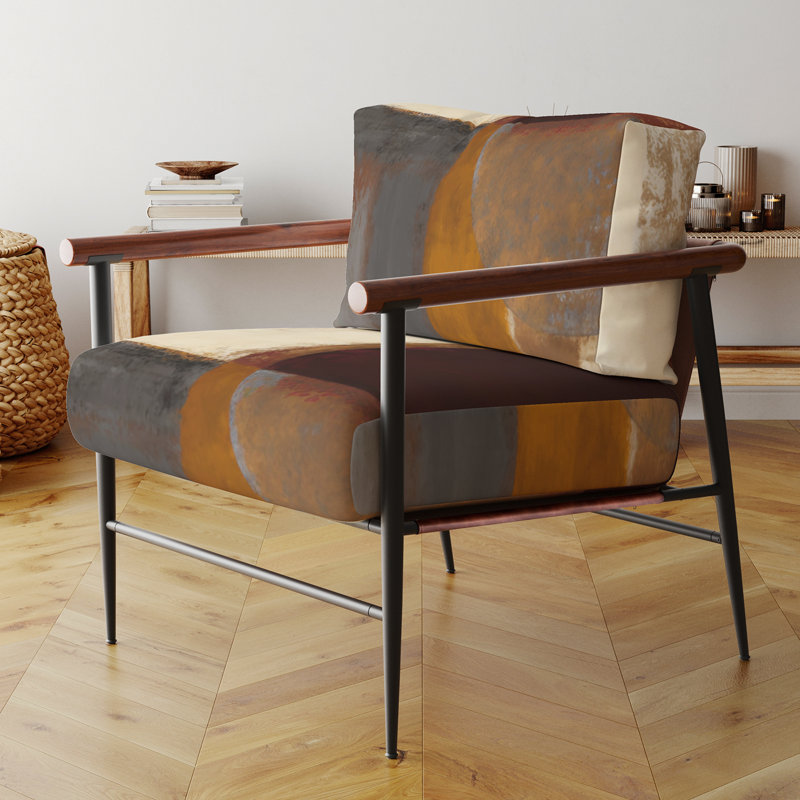 Culligan - Chaise rembourrée avec accoudoirs, Noir, noir, noir, noir