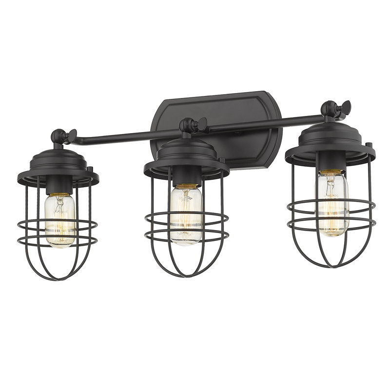 Lylah 3 - Light Dimmable Vanity Light, Matte Black