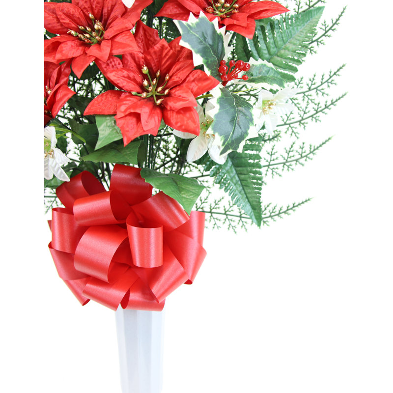 Poinsettia de Noël dans un vase