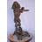 Standard Poodle Dog Hooding A Ring Bronze Statue - Size: 18"L X 13"W X 34"H.