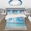 Blue Caribbean Sea II - Ensemble de housse de couette de plage - Microfibre de polyester-110397520