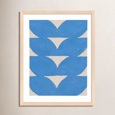 Blue Chevron "Blue Chevron" Painting