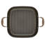 Anolon Advanced Home Hard Anodized Nonstick Two Step Meal Cookware Set, Includes 7 Quart Roaster And 11 Inch Deep Square Grill Pan, 2 Piece, Bronze