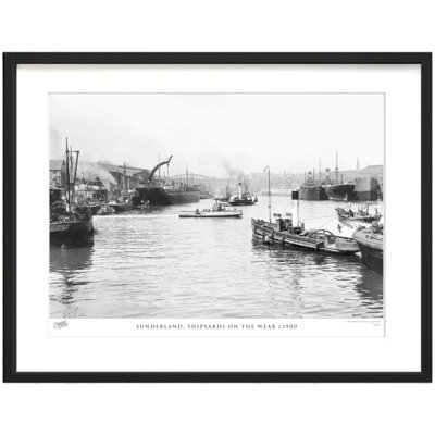 Sunderland, Shipyards On The Wear C1900 by Francis Frith - Single Picture Frame Print