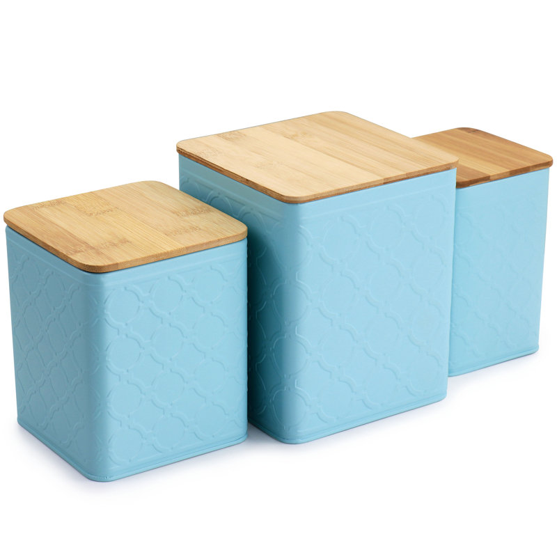 Ensemble 3 pièces de pots de rangement de cuisine