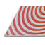 Tapis orange/zone blanche à motif-1682770588