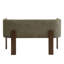 Causeuse 48,5 po (noyer + vert)