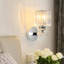 Modern Chrome 24cm Crystal Cylinder Wall Light