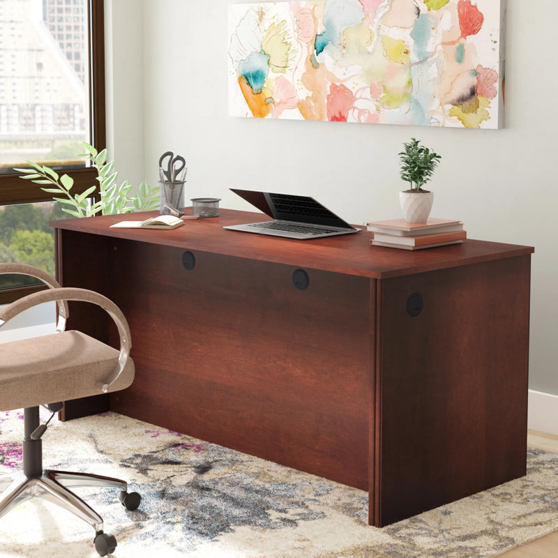 Tammara Industrial Desk Shell, Tuscany Brown