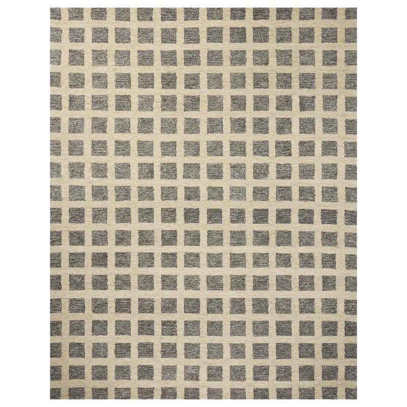 Tapis gris anthracite Robinto, Rectangle 7 pi 9 po x 9 pi 9 po