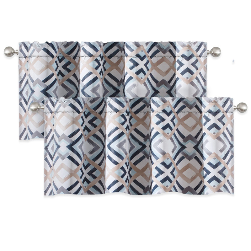 Mullan Geometric Tailored Window Valance