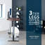 Bureau debout électrique 60 "x 24" VIVO, plateau de table en noyer foncé, structure noire-117170475-117170474-117170483
