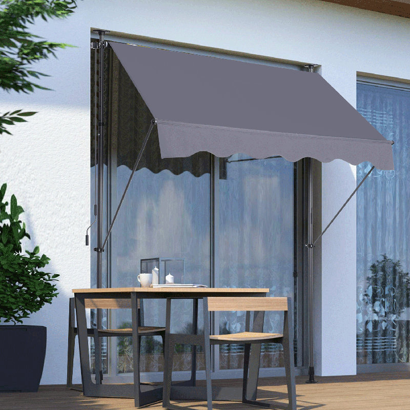 Pavillon en métal, H 78 po x l 47 po x P 122 po