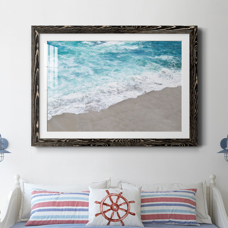 Cali Tides I par J Paul - reproduction de photo sur papier encadrée, Noir, H 31,5 po x l 23,5 po x P 1,5 po