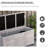 Outsunny 75 Gallon Wooden Deck Box
