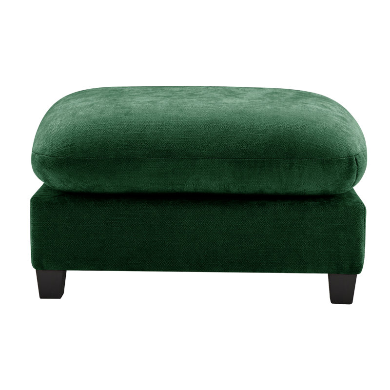 Repose-pieds en chenille pour le salon, Vert
