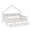 Lits plateforme en bois avec DEL, tablettes de rangement, tiroirs et garde-corps-2092596037