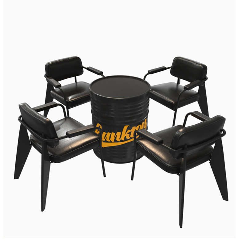 Kanessa Pedestal Dining Set, 5