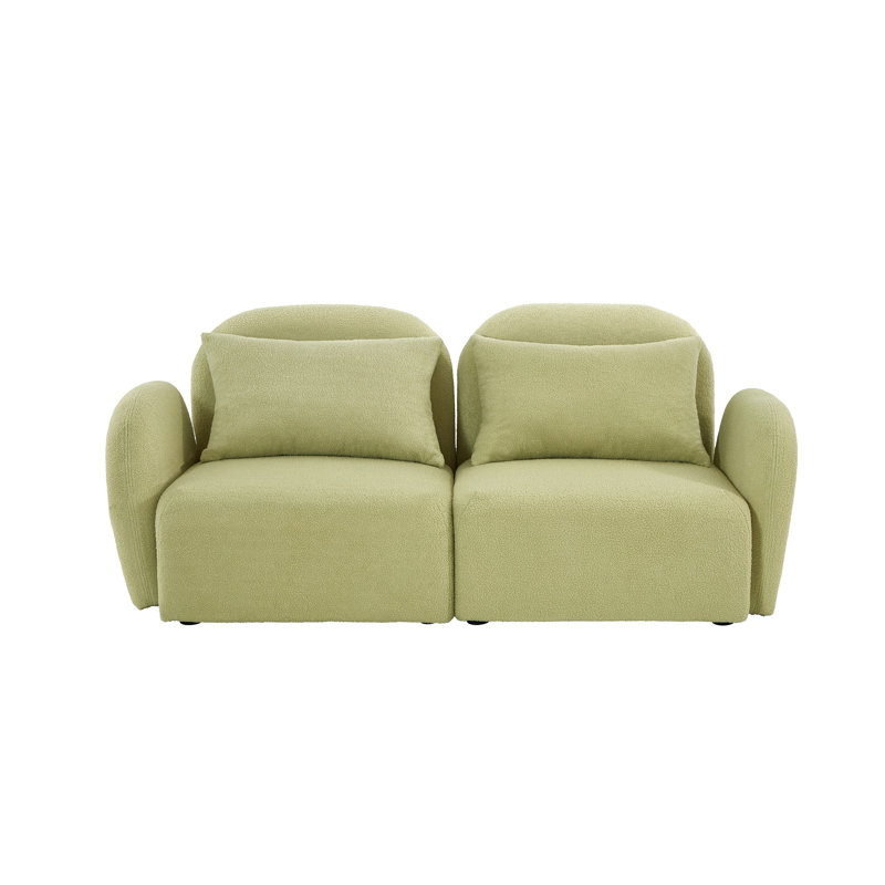 Navaeha 66.85'' Reception Loveseat, Green