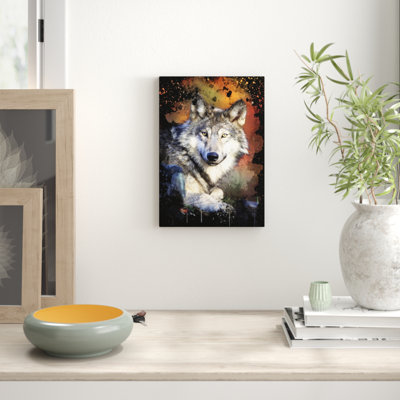 Wolf Resting - Wrapped Canvas