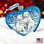 3.5'' Glass Holiday Shaped Ornament