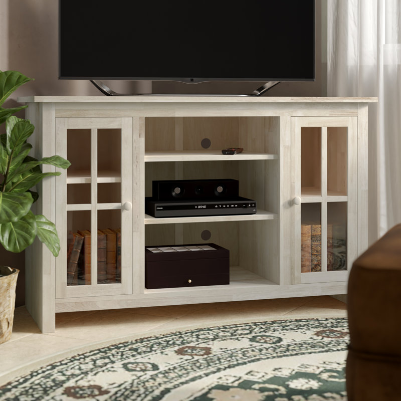 Kavien Solid Wood TV Stand for TVs up to 55", Unfinished