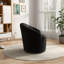 Fauteuil demi-tonneau pivotant en velours de 29 po de largeur-1458276139
