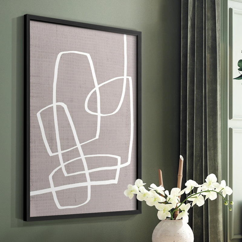 Lin Lin Roundabout II, reproduction encadrée - bois massif, Noir, H 10 po x l 8 po