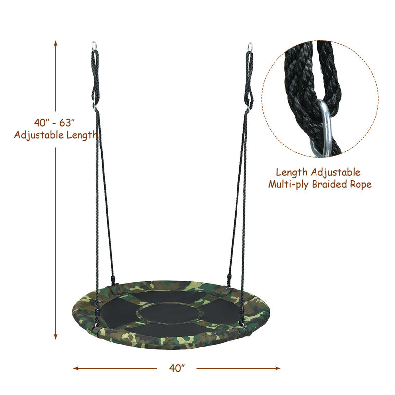 Chaise hamac double Neymar Flying Saucer, Vert camouflage