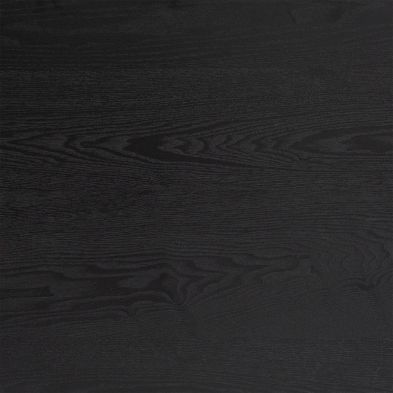 Console très large 66 "en placage de bois véritable, Noir