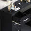 Arkadij 3 Drawer High Gloss Dressing Table, Bedroom Vanity Desk-359403644