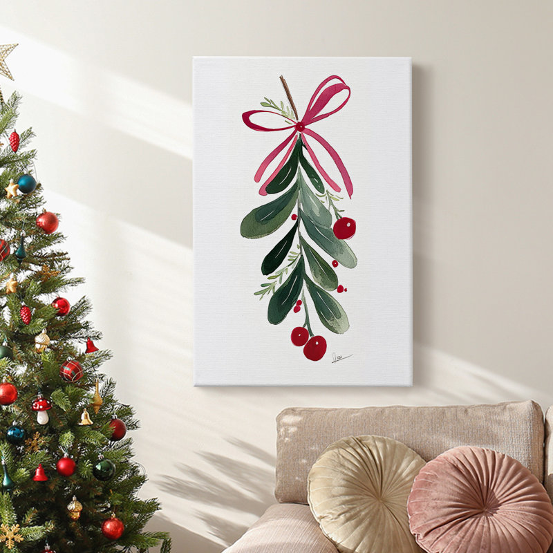 Art des Fêtes de Noël - Toile tendue avec châssis, H 18 po x l 12 po