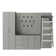 Flow Wall Complete Workstation - Silver