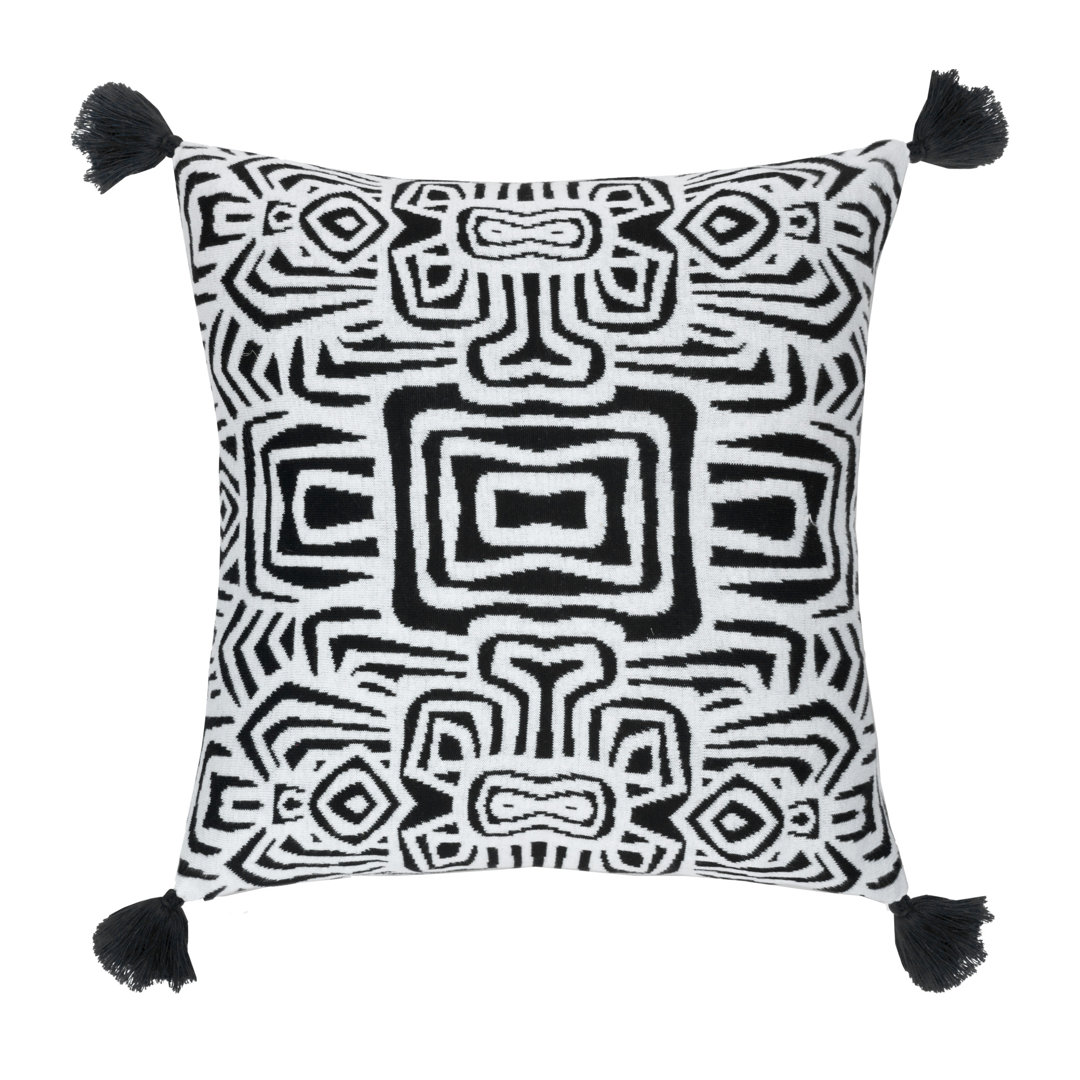 Rochelle Porter Oga 20x20 Decorative Pillow Black Rochelle Porter Design