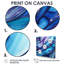 Décoration murale bleue profonde - Vagues intérieures-1796437339-1796437340