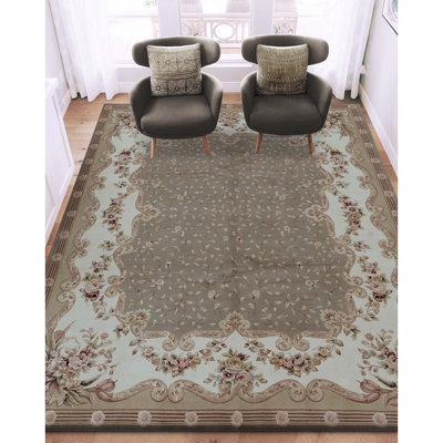 Tapis rectangulaire noué à la main