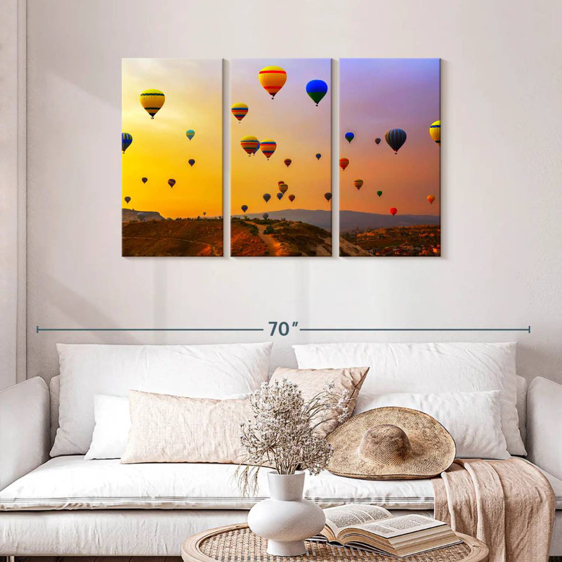Mehar Airborne Hot Air Balloons, 28" H x 45" W