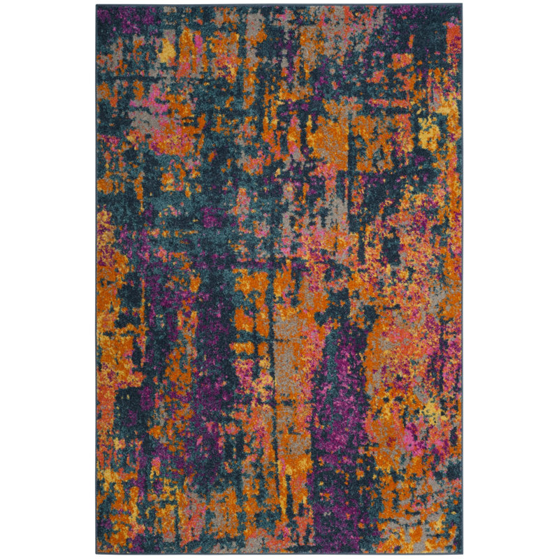Christa Abstract Area Rug, Rectangle 3' x 5'